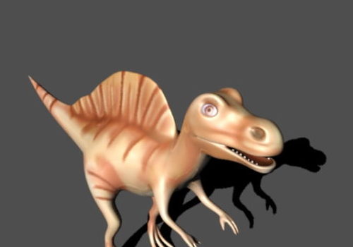Spinosaurus Dinosaur Cartoon Character