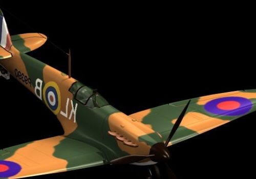 Military Spitfire Mk Fighter Aircraft