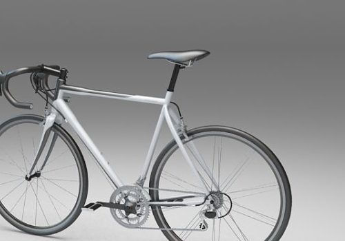 White Sport Touring Bicycle
