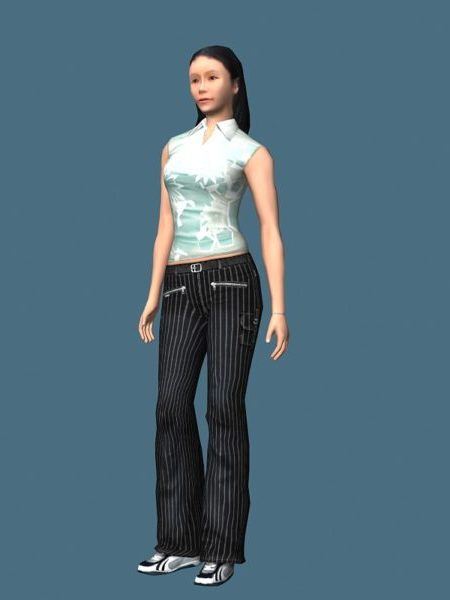 Sporty Woman Rigged | Characters
