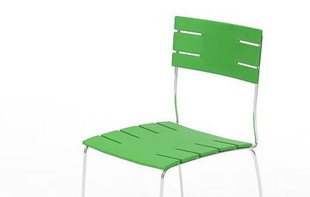 Stackable Chair Green Color Furniture
