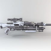 Steampunk Sniper Rifle Gun
