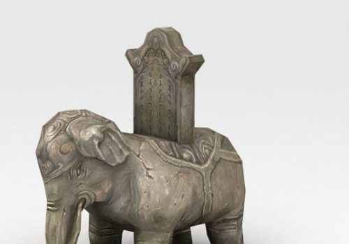 Elephant Stone Sculpture