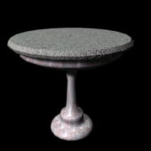 Home Furniture Stone Pedestal Table