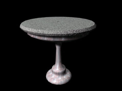 Home Furniture Stone Pedestal Table