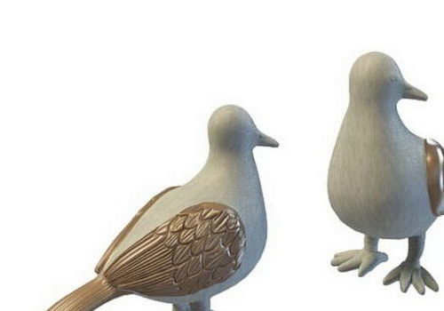 Garden Pigeon Statue Animals