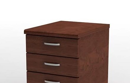 Storage Filing Cabinet Brown Wood Furniture