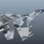 Military Su-27 Fighter Aircraft