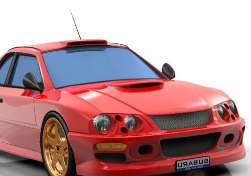 Red Subaru Brz Concept Car