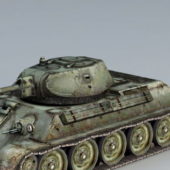 Military T-34/76 Mine Roller Tank
