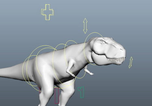 T-rex Lowpoly Animal Rigged