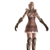 High Elf Female With Armor