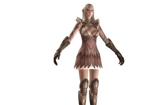 High Elf Female With Armor