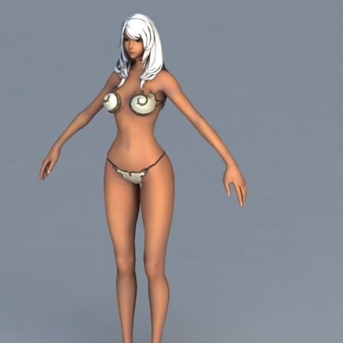 Tall Girl In Bikini Character