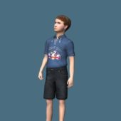 Teen Boy Standing Rigged | Characters