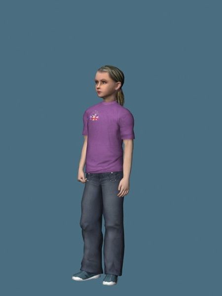 Teenage Girl Standing | Characters
