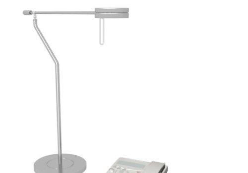 Furniture Telephone And Desk Lamp