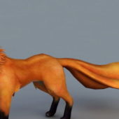 Animal Three Tailed Fox