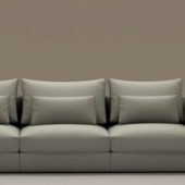 Living Room Three Seats Cushion Couch | Furniture