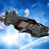 Sci-fi Thunder Spaceship