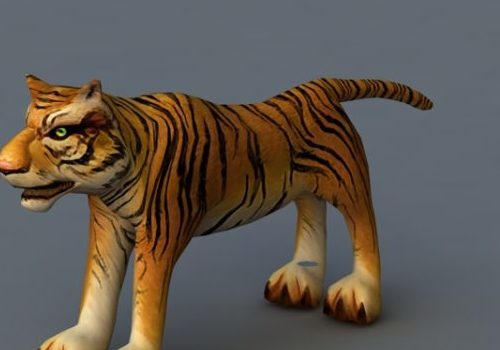 Realistic Tiger Rigged