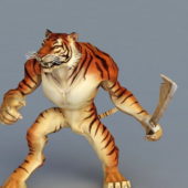 Tiger Warrior With Sword | Animals