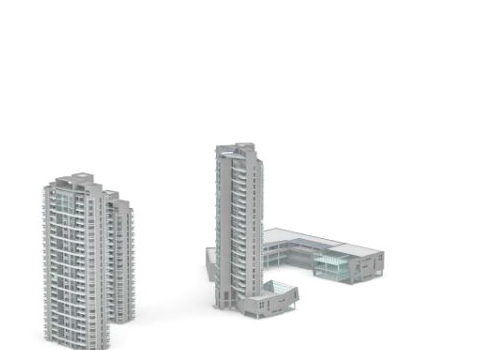 City Tower Block Apartment District