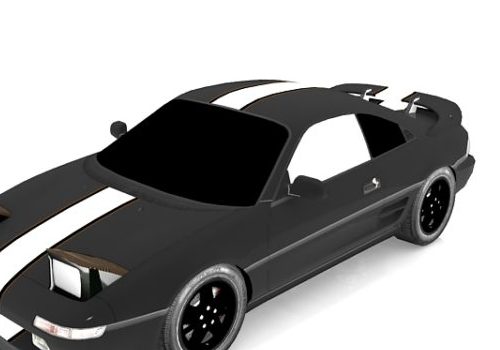Toyota Black Mr2 Racing Car