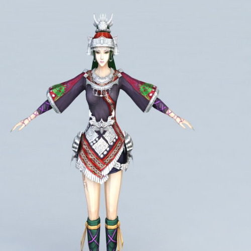 Traditional Game Character Hmong Princess