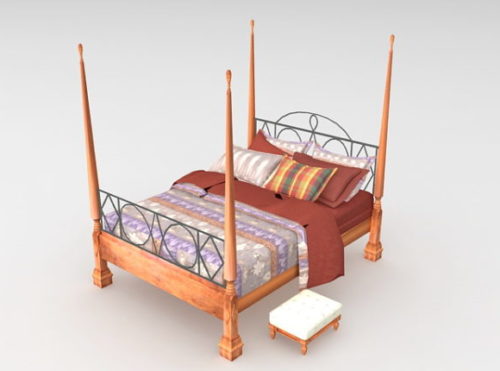 Traditional Bedroom Four Poster Bed
