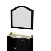 Traditional Vanity Cabinet With Mirror