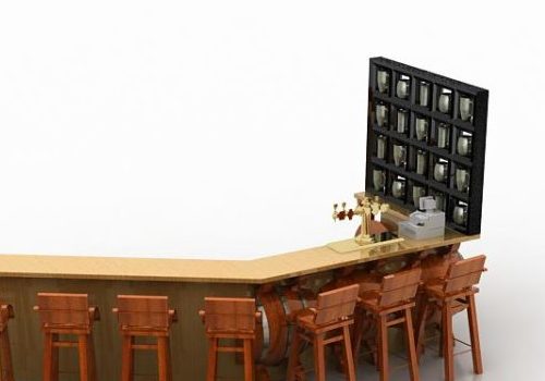 Classic Wood Bar Counter | Furniture
