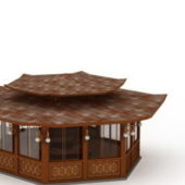Asia Traditional Wooden Pavilion