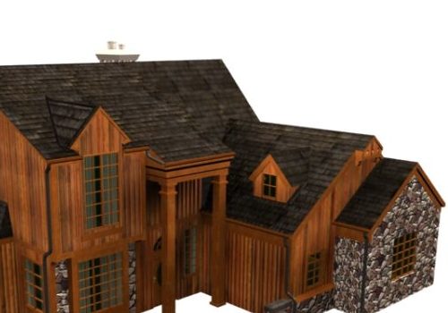 Ancient Wooden Townhouse