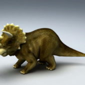 Dinosaur Triceratops Animated Rigged