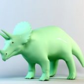 Animal Triceratops Statue