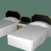 Twin Beds Furniture For Hotel