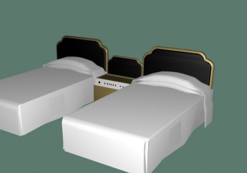 Twin Beds Furniture For Hotel