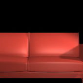 Red Two Cushion Sofa