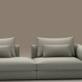 Living Room Two-seater Upholstered Sofa | Furniture