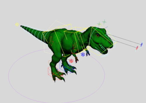 Tyrannosaurus Rex Dinosaur Rigged