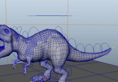 Tyrannosaurus Rex Animal Rigged