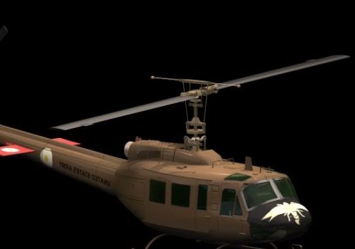 Military Uh-1h Helicopter