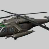 Uh-60 Hawk Helicopter Black