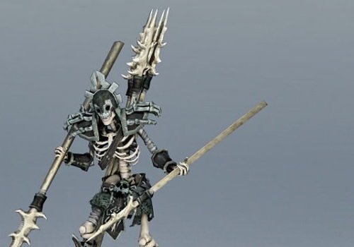Skeleton Devil Warrior Character