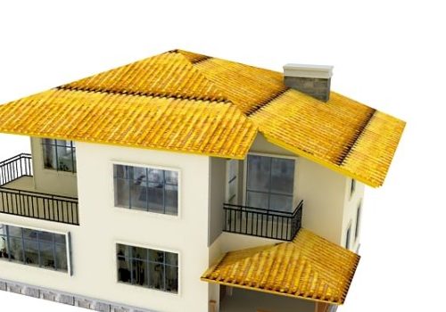 Yellow Roof Modern Villa Design