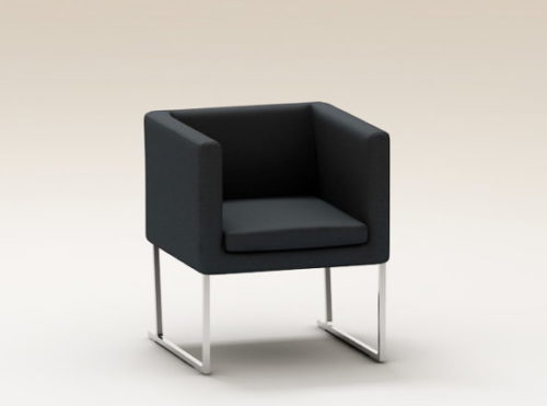 Furniture Upholstered Cube Chair