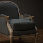 Chair Upholstered Fabric Wingback Chair | Furniture