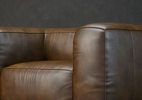 Realistic Leather Sofa Upholstered | Furniture
