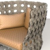 Modern Upholstered Rattan Chair | Furniture
